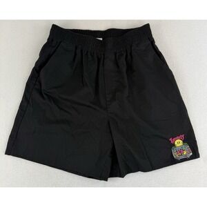 New‎ Wave Street Culture By Inflation Lonely Embroidered Mens Large Black Shorts